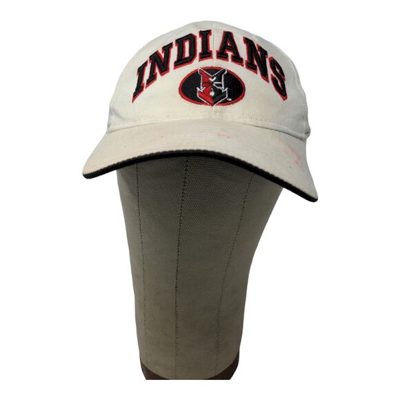 MLB Indianapolis Indians Snapback Hat Embroidered Cream Autographed SEE DESC - Picture 1 of 13
